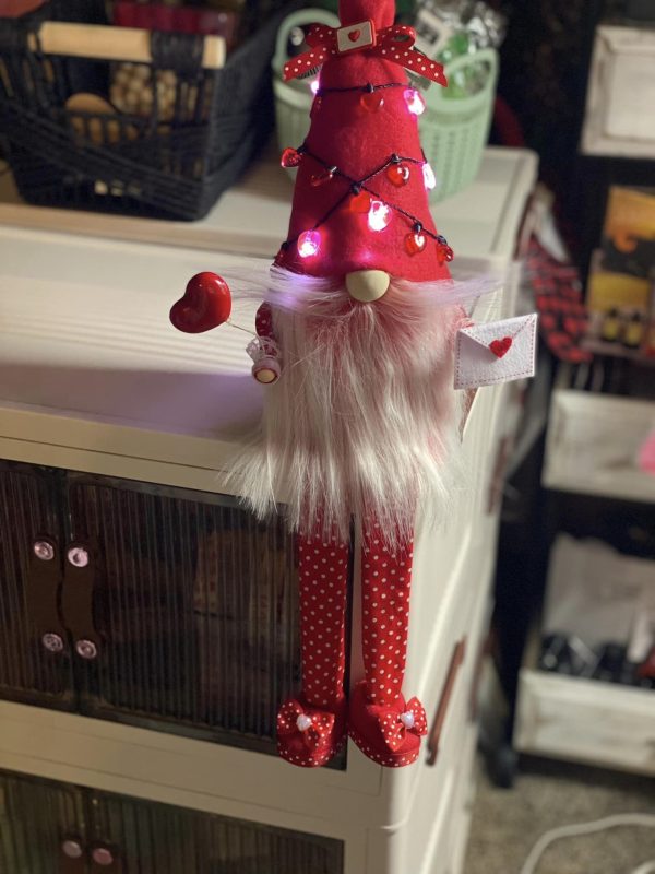 Light-Up Valentine's Gnome