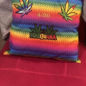 Stitching and Embroidery Glow Throw Pillow