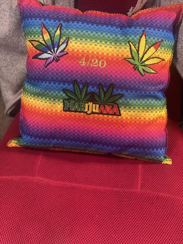 Stitching and Embroidery Glow Throw Pillow